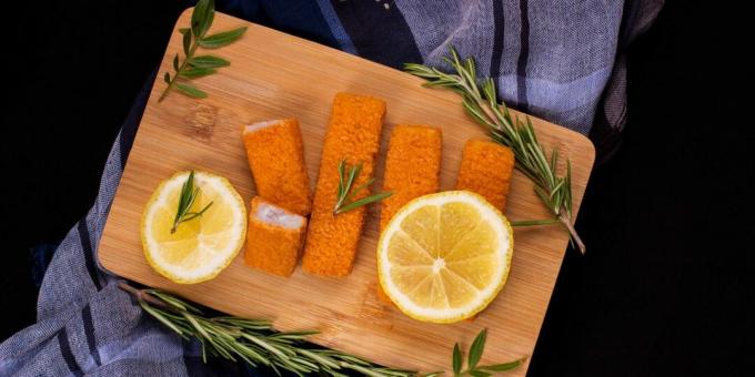 Baked fish sticks