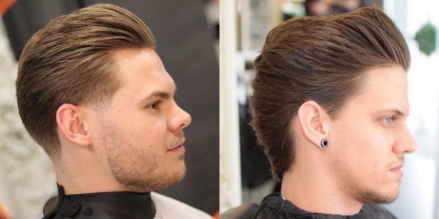 Trendy men's haircuts for classics fans: fade