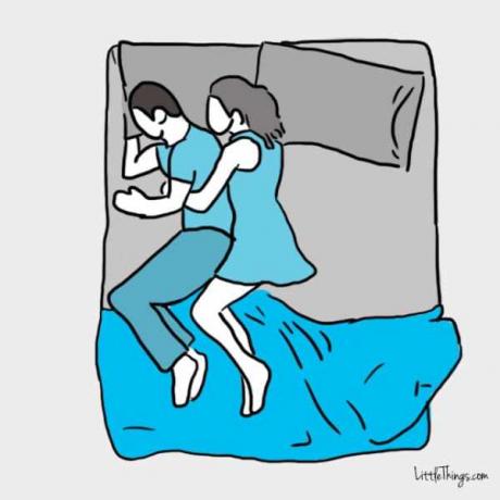 Sleep posture: obsessive courtship