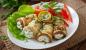 Zucchini rolls with cottage cheese, garlic and dill