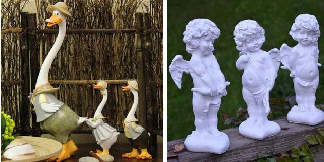 Meet the holiday season: garden figurines and decorations