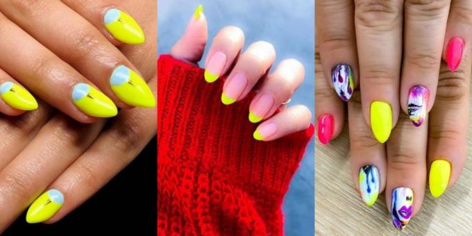 Fashion Nails 2019: neon yellow