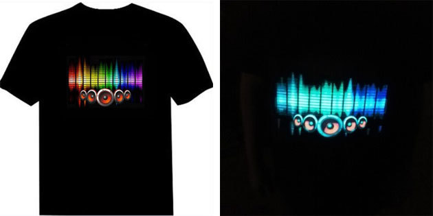 T-shirt with equalizer