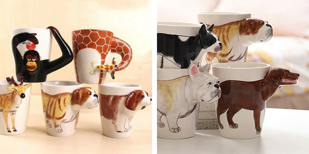 Funny mugs: Mugs with animals