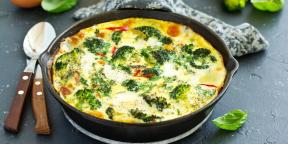 Frittata with vegetables and spices