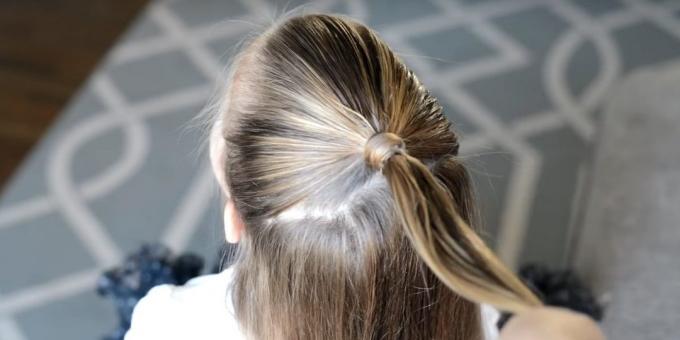 hairstyles for girls for the new year: hide gum