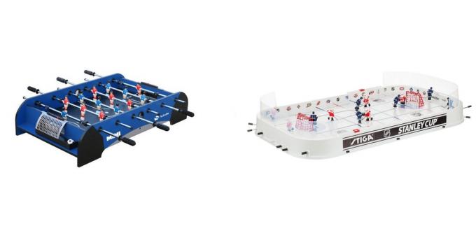 What to give a boy for his birthday for 10 years: table football or hockey