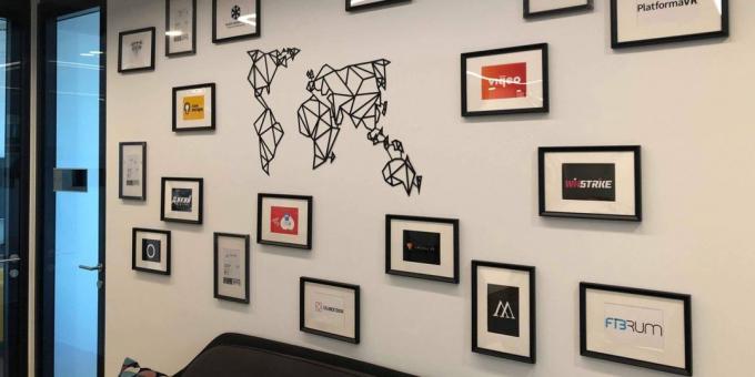 Viktor Zakharchenko: Wall with logos