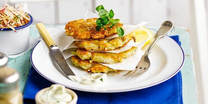 Quick fish fritters