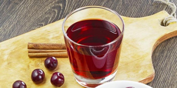 Healthy drinks before bed: cherry juice