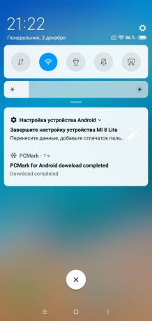 Overview of Xiaomi Mi 8 Lite: alert