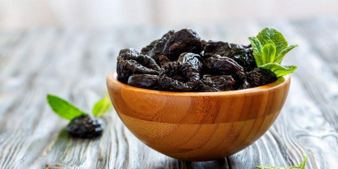 Which foods have more fiber: prunes