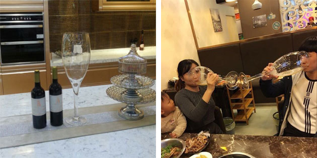 Half-meter wine glass