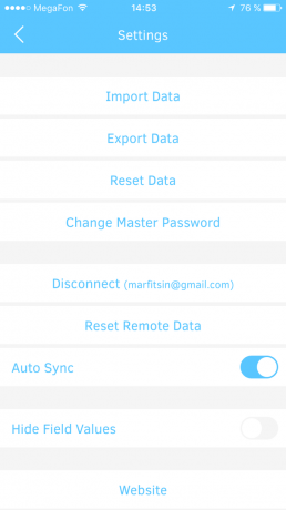 Free Padlock password manager: export and import data
