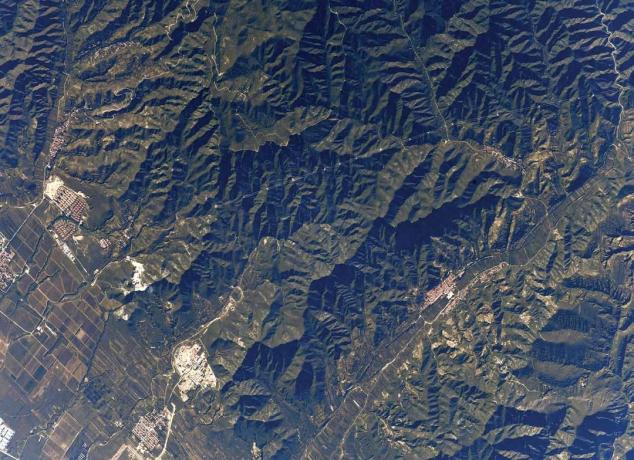 Great Wall of China from space