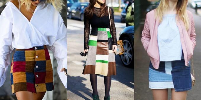 Trendy Skirts 2019 patchwork