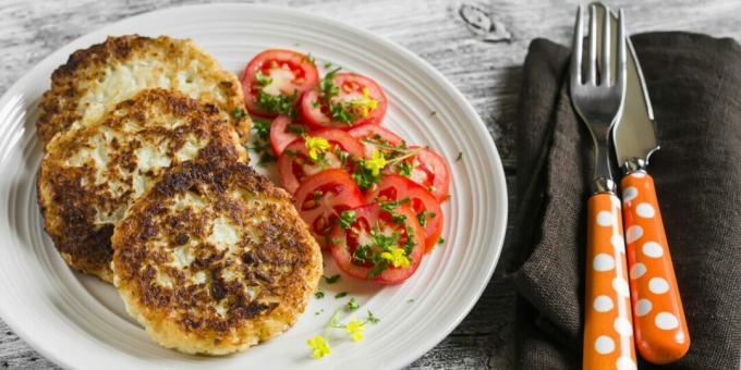 Cabbage cutlets with ginger and garlic