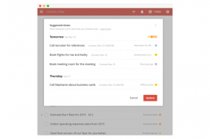 Todoist was supported by an AI that helps to better plan your time