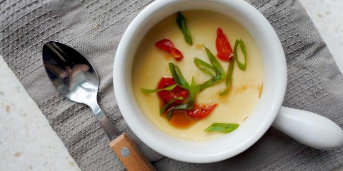 Sichuan steamed eggs