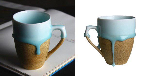 Mug with glaze