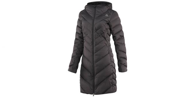 Park-down jacket with a high collar