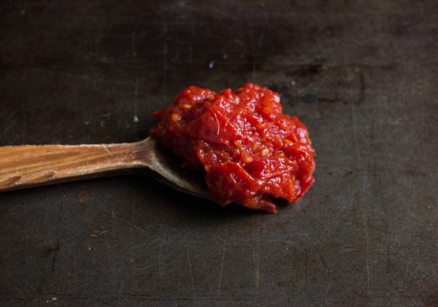 Tomato Jam: Leave the tomatoes on the fire for about an hour and a half