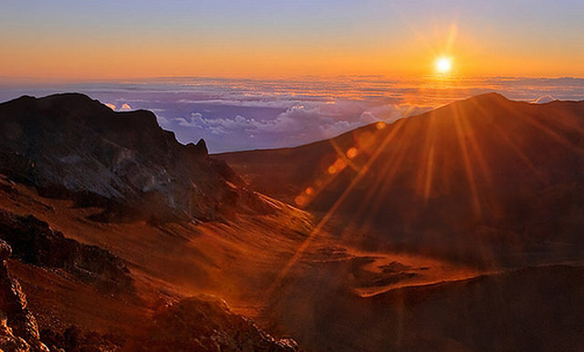 Sunset on Mount Haleakala