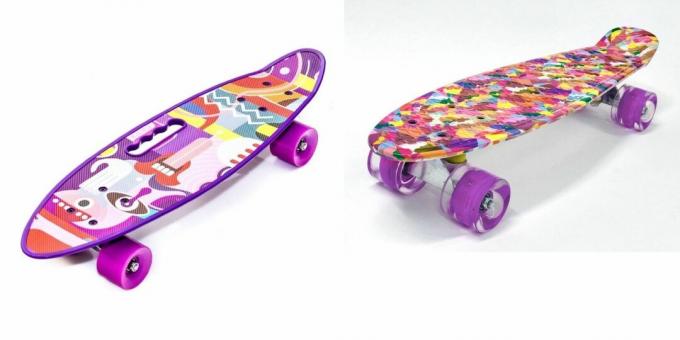 Birthday gifts for a girl for 7 years: skateboard