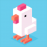 Crossy Road: Endless Escape pixel chickens from road traffic