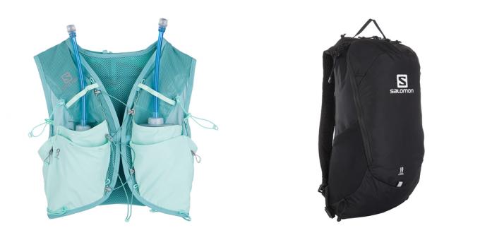 Running accessories: backpacks