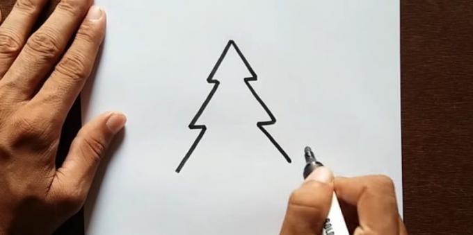 how to draw a tree: add a third tier