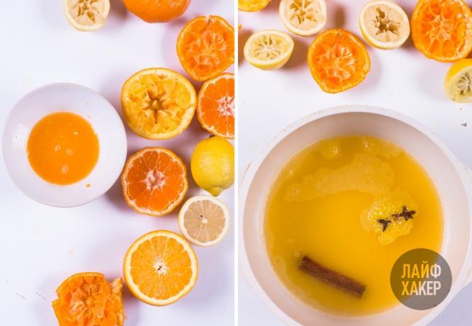 Squeeze the juice from citrus fruits