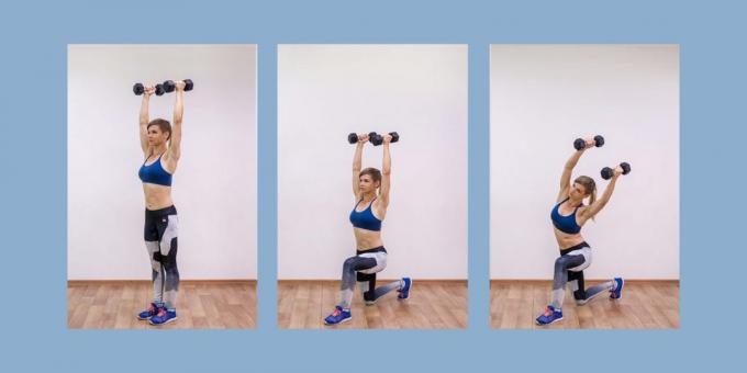 Unusual training: how to pump up the press using dumbbells and medbola