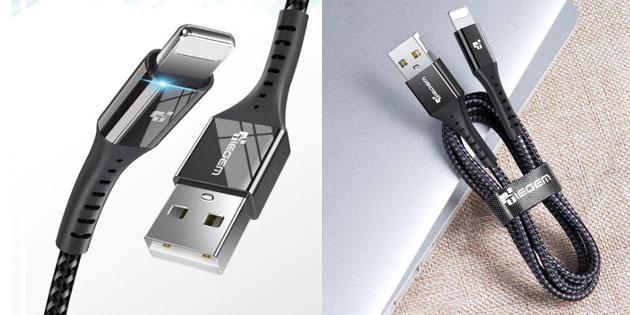 Charging Cable for iOS: TIEGEM USB
