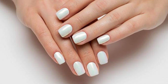 Forms of nails for manicure: "soft square"