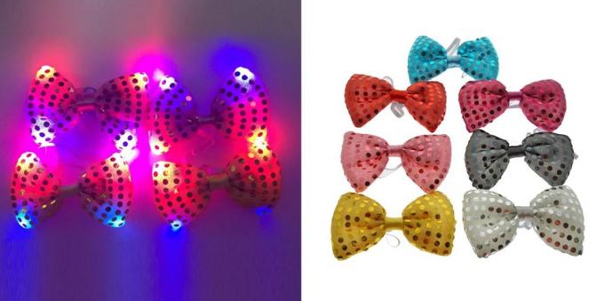Bow tie with backlight