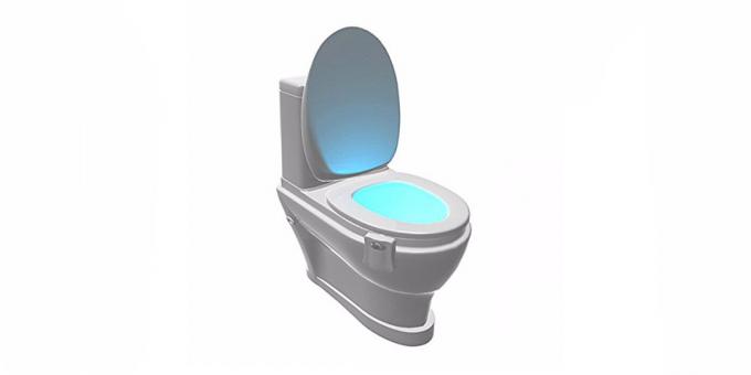 Backlight toilet with motion sensor