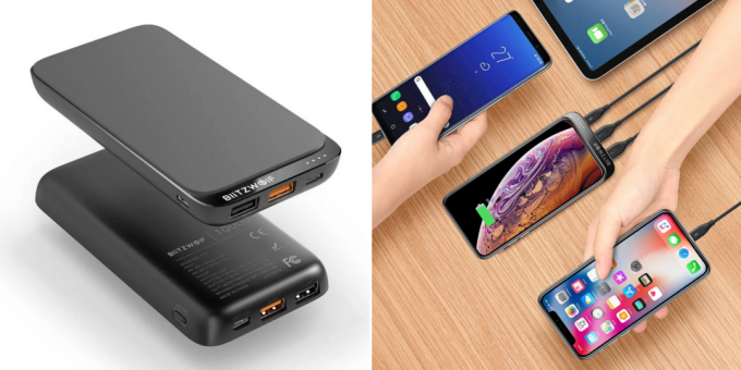 Powerbank with wireless charging
