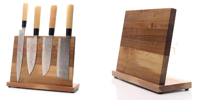 Wooden home accessories: knife holder 