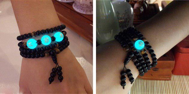 glowing bracelet