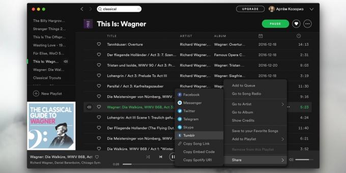 Spotify: Integration with other services