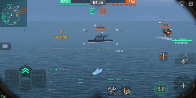 World of Warships Blitz: battle