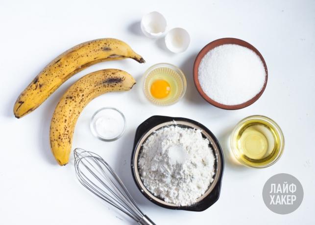 Banana Bread: Ingredients