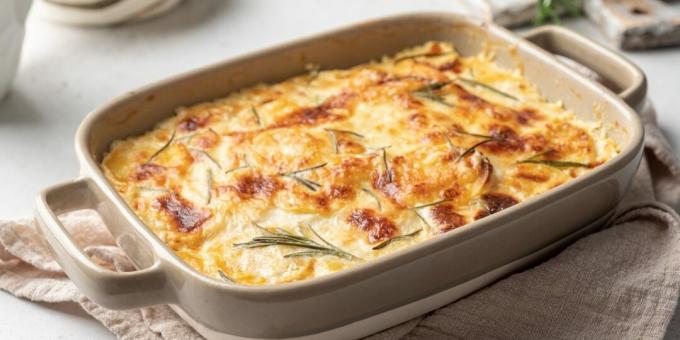 Fish casserole with potatoes