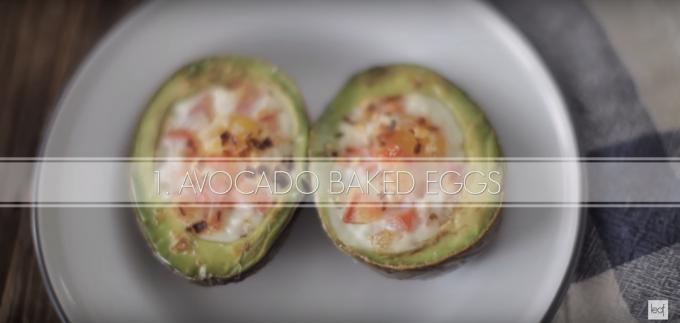eggs recipe, baked avocado