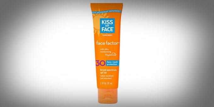 Sunscreen with an SPF of 30 from Kiss My Face