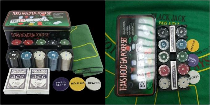 Products for the party: Poker Set 