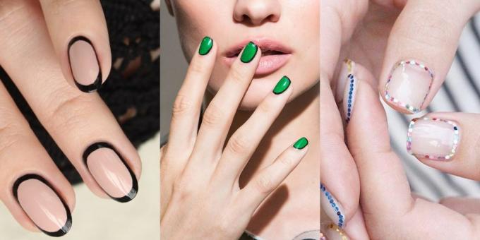 Fashion Nails 2018: Manicure with frame