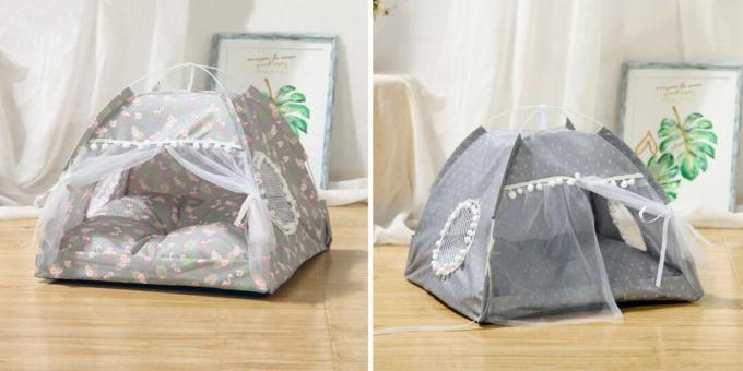 Cat houses: in the form of a tent