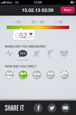 Runtastic Heart Rate - almost perfect measuring your heart rate